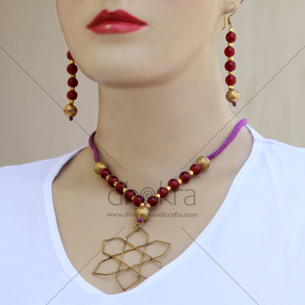 Dhokra Pristine Avanti  Set | Dhokra Jewelry | Dhokra